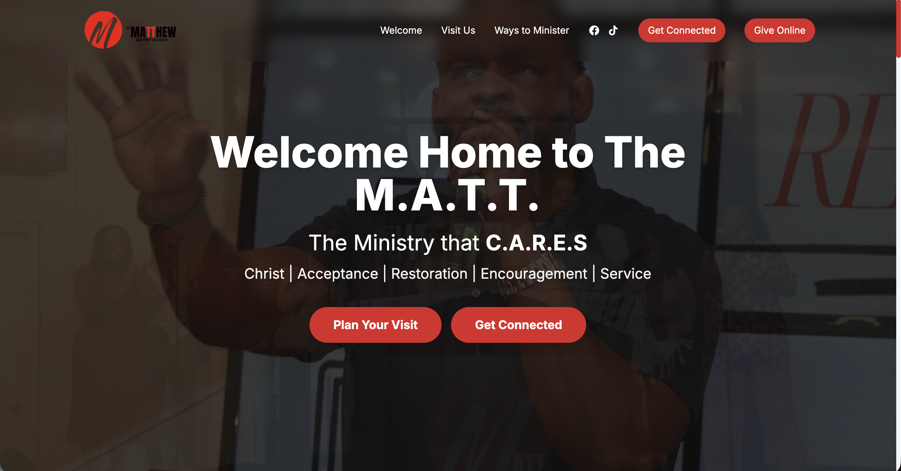 St. Matthew Baptist Church website - Modern church website design by LX Web Design